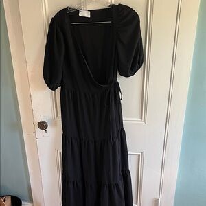 ASOS Elegant Black Long Sleeve Dress